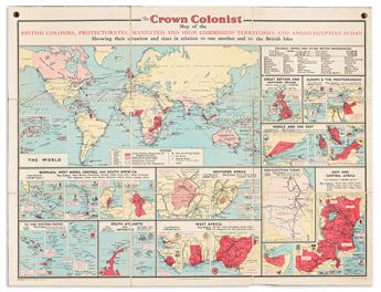 (BRITISH EMPIRE.) Group of 7 early twentieth-century imperialist propaganda maps.